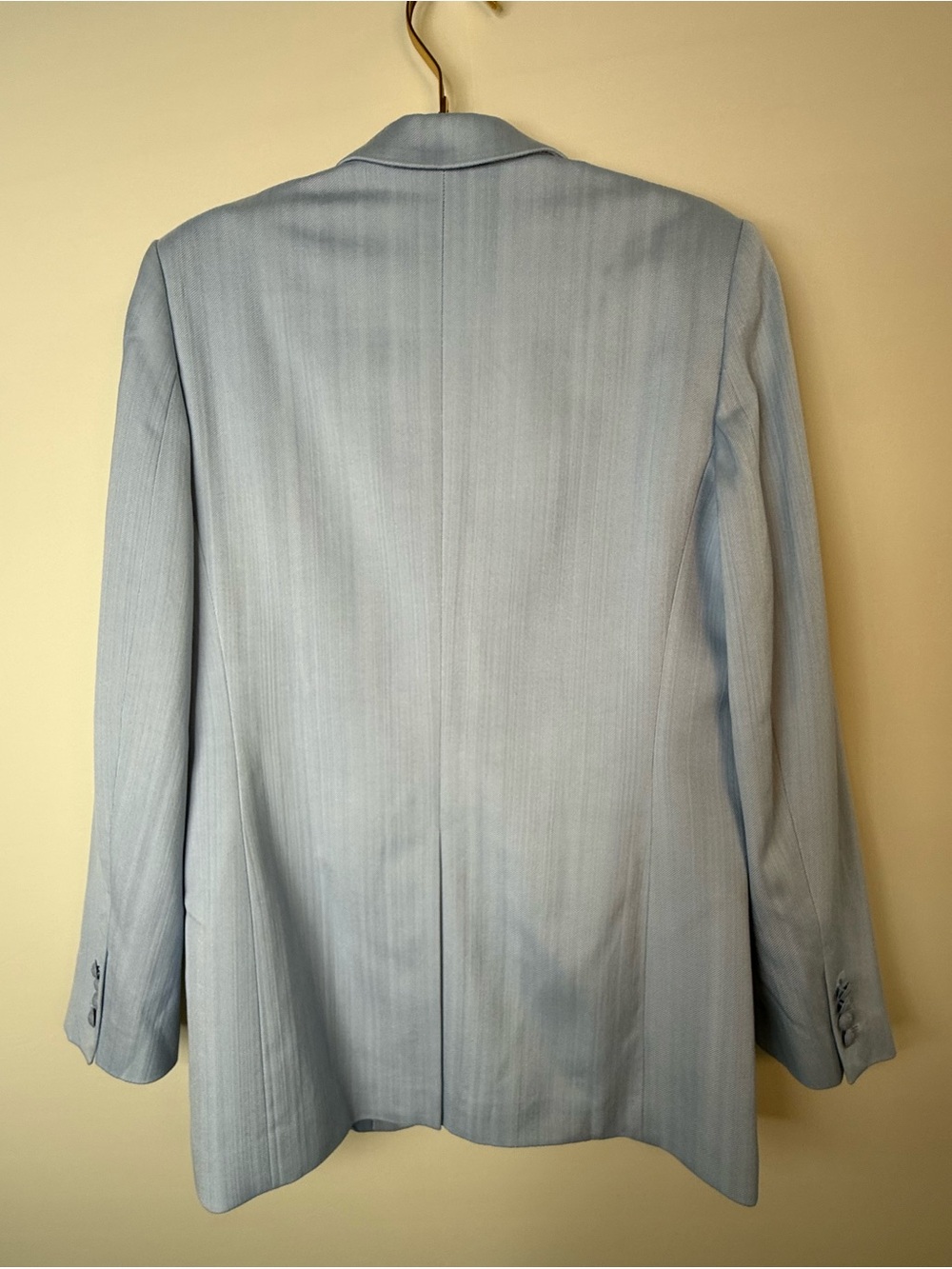 The Kooples Striped Twill Pastel blue Blazer EU 36 / US S NWT - Picture 6 of 9
